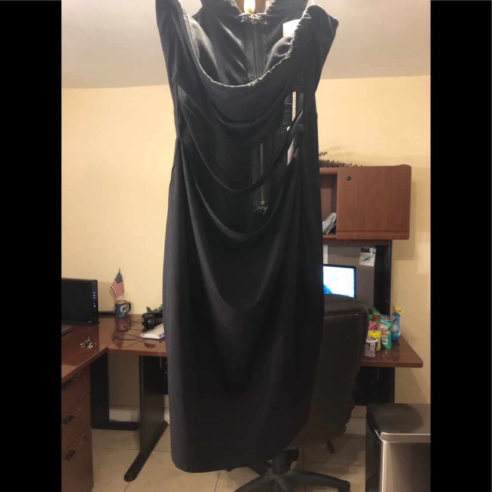 Sexy opened back mini dress